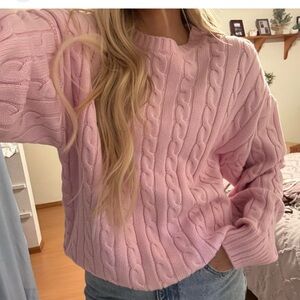 Aritzia cable knit sweater